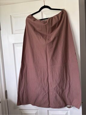 American Eagle Outfitters Linen A-Line Maxi Skirt